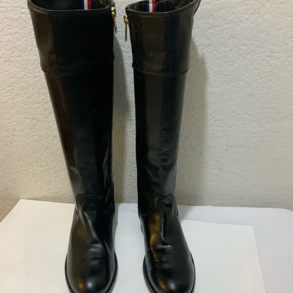 Tommy Hilfiger Women's Shyenne 3 Riding Boot Black Size 7.5 M - Picture 4 of 15